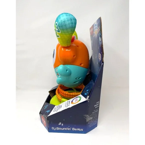 Fisher-Price DJ Bouncin Beats Interactive Musical Learning Toy with Lights NEW - Picture 4 of 4